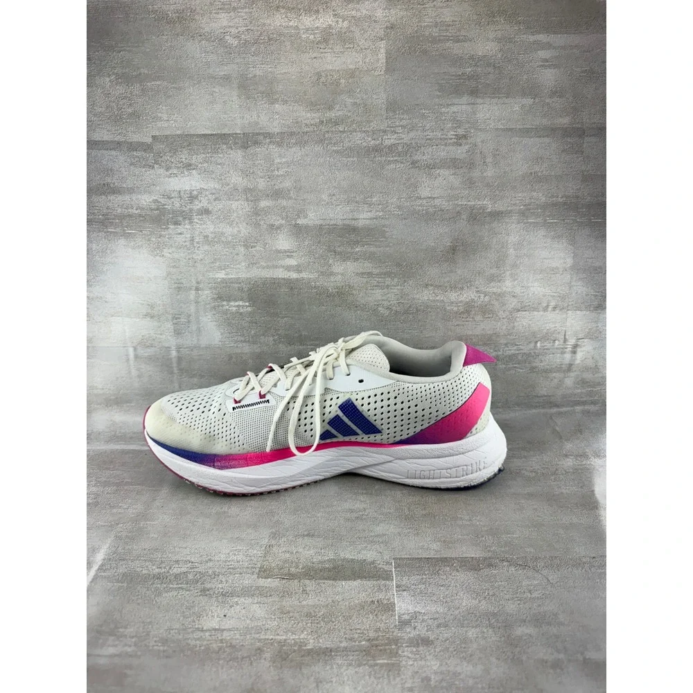 Adidas Adizero SL Men Running Shoes White Blue Pink GV9095 Size 10